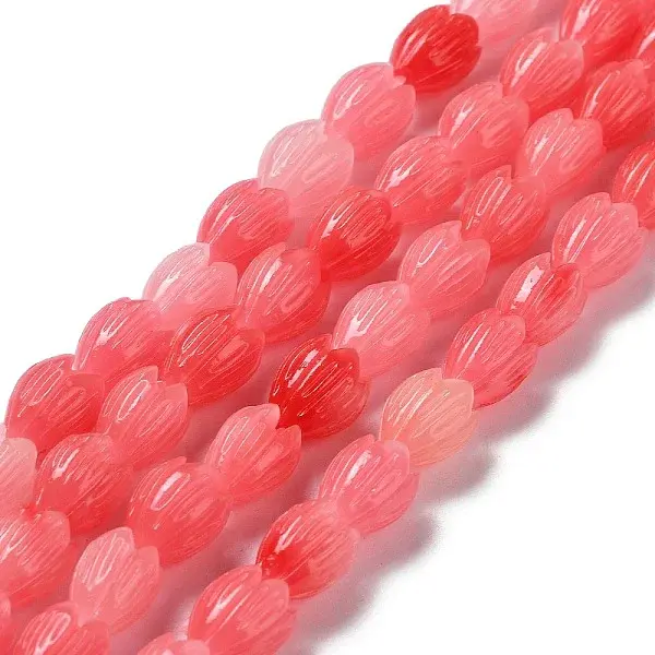 Synthetic Coral Beads Strands