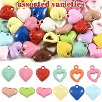 40Pcs 4 Styles Baking Paint Acrylic Pendants