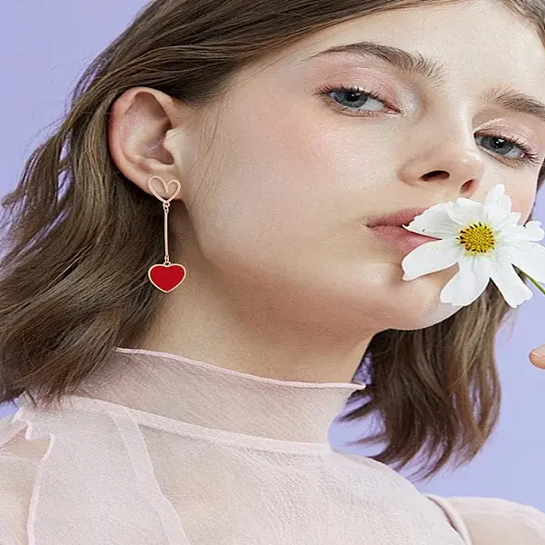 1 Pair Alloy Dangle Stud Earrings