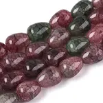Baking Paint Crackle Glass Beads Strands