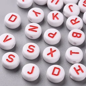 Opaque White Acrylic Beads