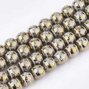 Electroplate Glass Beads Strands