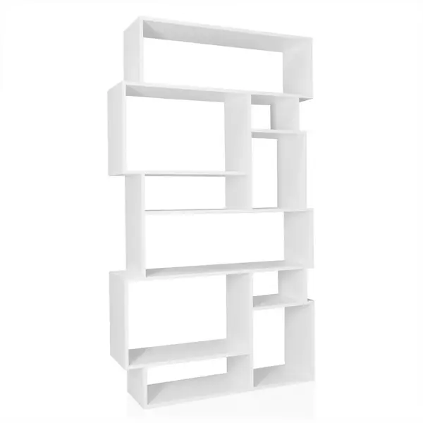 MID.YOU REGÁL, bílá, 96/168,5/25,5 cm