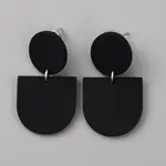 Acrylic Geometry Dangle Stud Earrings