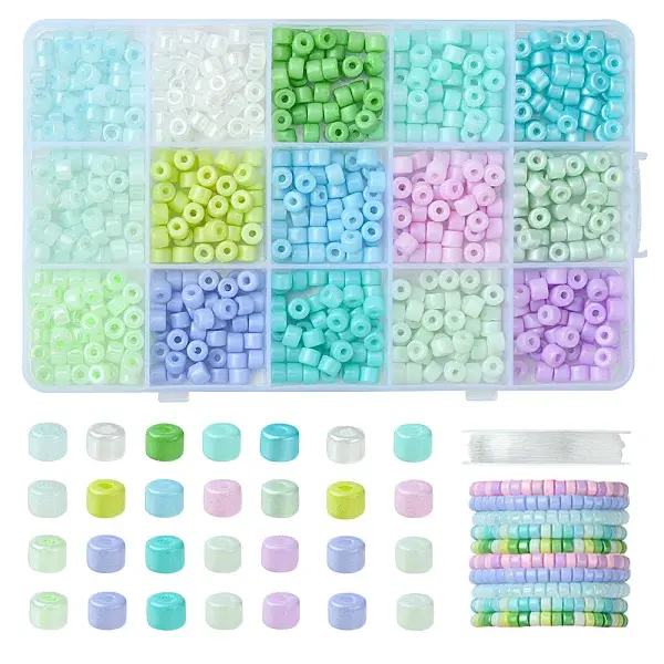 DIY Column Glass Seed Beads Bracelets Making Kits