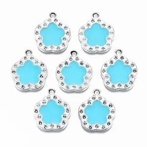 UV Plating Acrylic Pendant Rhinestone Settings