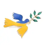 Peace Pigeon with Leaf Enamel Pins