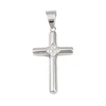 316 Surgical Stainless Steel & Clear Cubic Zirconia Pendants