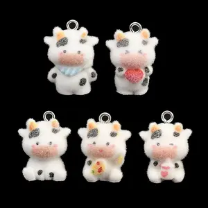 Flocking Opaque Resin Pendants