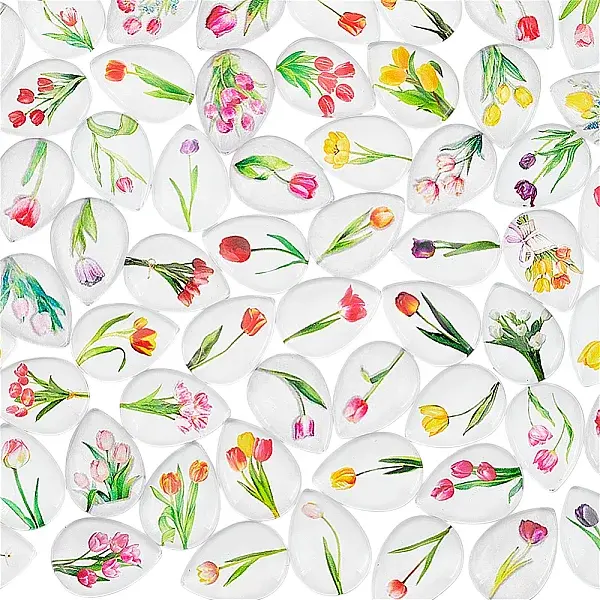 1Set Glass Cabochons