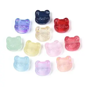 Baking Paint Transparent Glass Beads