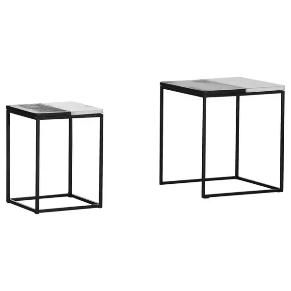 Landscape SADA STOLKŮ, mangové dřevo, černá, bílá