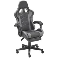 MID.YOU HERNÍ ŽIDLE, vzhled kůže, šedá, černá