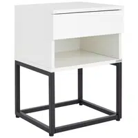 Livetastic NOČNÍ STOLEK, černá, bílá, 40/55/35 cm