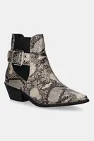 Boty s gumou Answear.LAB dámské, béžová barva, na podpatku