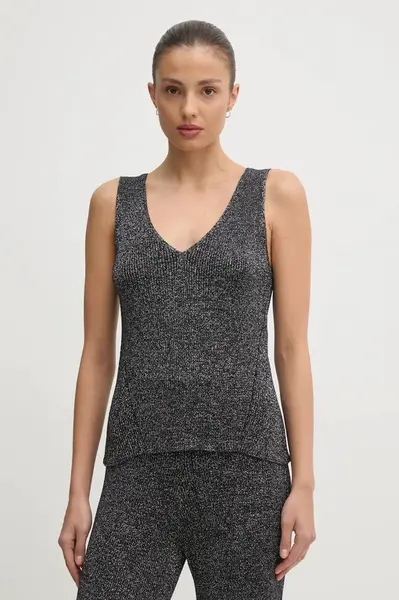 Top United Colors of Benetton stříbrná barva, 1194DH016