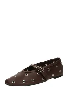 GLAMOROUS Baleríny s ramienkom  tmavohnedá