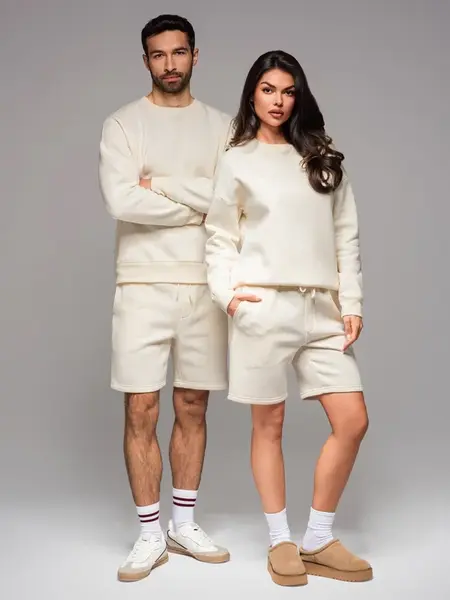 Ombre UNISEX sweatshirt + shorts set
