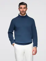 Ombre Men's turtleneck knit sweater - dark blue