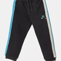 Dětské tepláky United Colors of Benetton šedá barva, vzorované, 3J73GF04G
