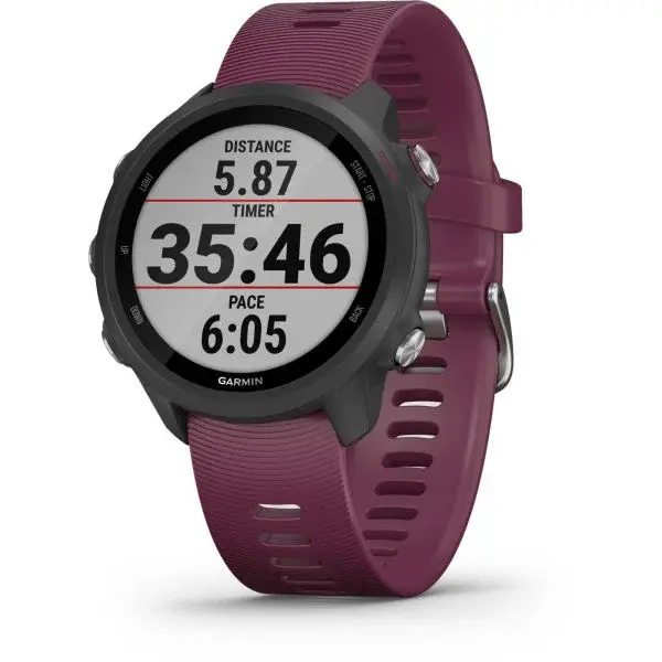 Garmin FORERUNNER 245 OPC Multišportové hodinky, vínová, veľkosť