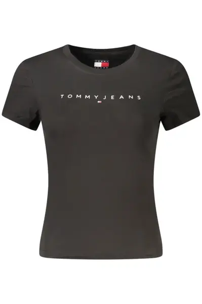 TOMMY HILFIGER WOMEN'S SHORT-SLEEVE T-SHIRT BLACK