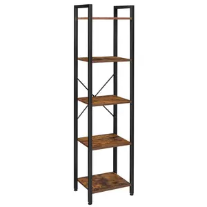 Boxxx REGÁL, hnědá, černá, 39,6/154/30 cm