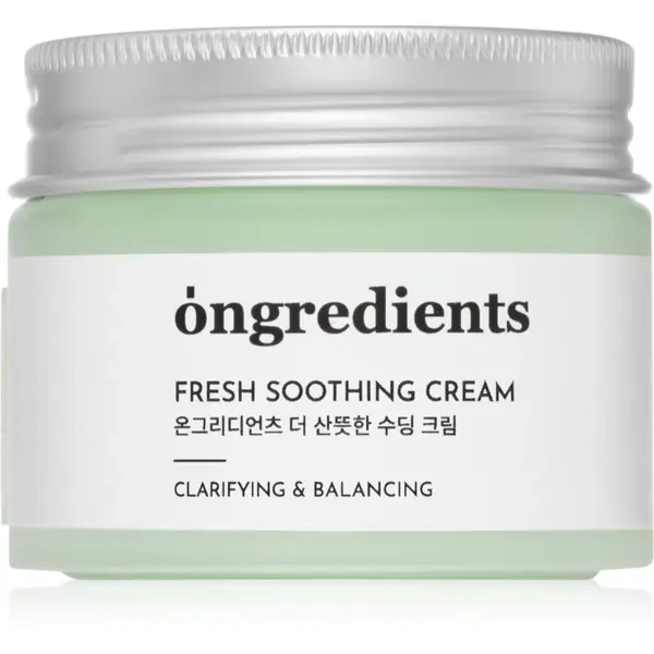 Ongredients Fresh Soothing Cream lehký hydratační gelový krém 50 ml