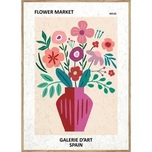 Monee TIŠTĚNÉ OBRAZY NA PLÁTNĚ, květiny, 51,2/71,2 cm