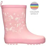 AQUOS RAINBOW COLOUR EFFECT Dětské holínky, růžová, velikost