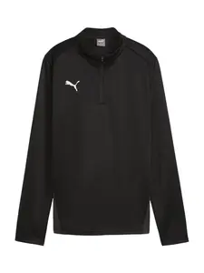 PUMA Funkčné tričko  čierna / biela