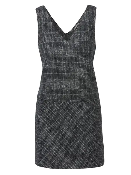 KOROSHI Šaty  sivá / čierna