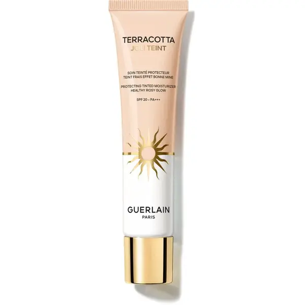 GUERLAIN Terracotta Joli Teint Protecting Tinted Moisturizer rozjasňujúci make-up pre prirodzený vzhľad SPF 20 odtieň 00 Rosy 30 ml