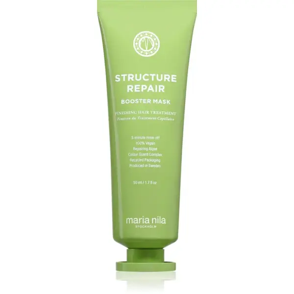 Maria Nila Structure Repair Booster Mask hĺbkovo vyživujúca maska pre suché, poškodené, chemicky ošetrené vlasy 50 ml