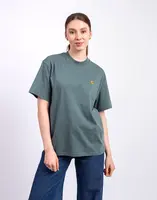 Tričko Carhartt WIP W' S/S Chase T-Shirt Velvet Green/Gold