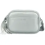 Stylová dámská koženková crossbody MaxFly Rozana, stříbrná
