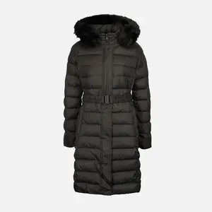 Black Women's Down Jacket Geox Catria - Women's