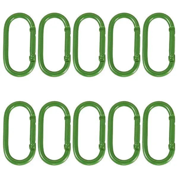 10Pcs Alloy Spring Gate Rings