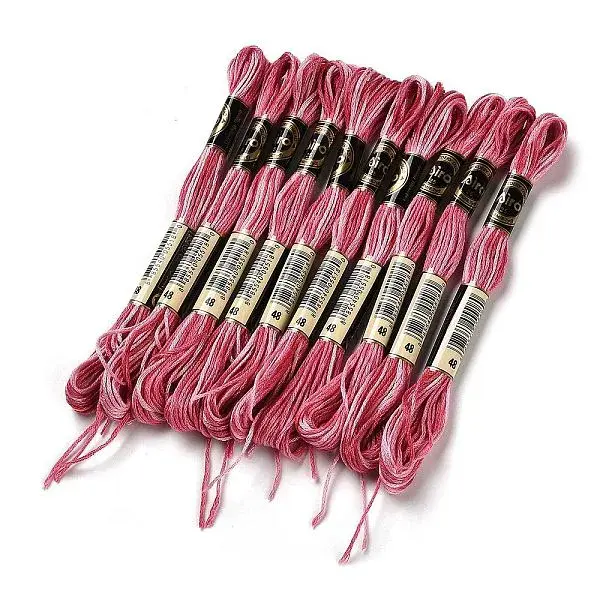 10 Skeins 6-Ply Polyester Embroidery Floss