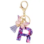 Resin Butterfly Pendant Keychains