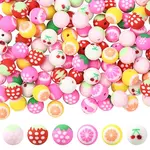 180Pcs 6 Colors Fruits Theme Handmade Polymer Clay Beads