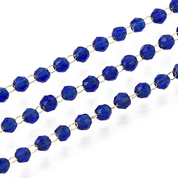 Stainless Steel+Glass Chain