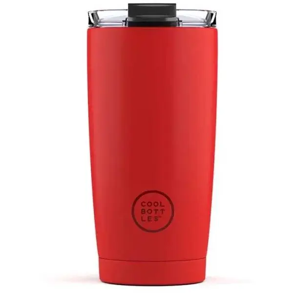 COOL BOTTLES TERMO 550 ML Nerezový termo hrnek, červená, velikost 550 ML