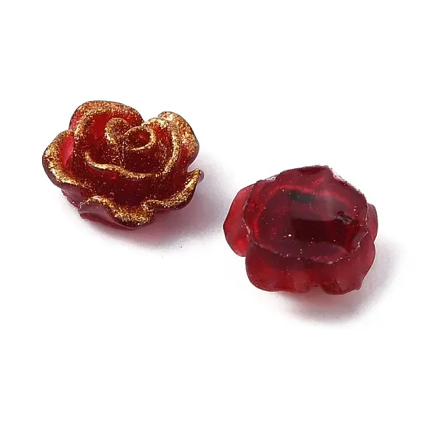 Camellia Resin Cabochons