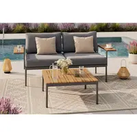 Ambia Garden TERASOVÁ SEDACÍ SOUPRAVA 3dílné, kov, plast, textil