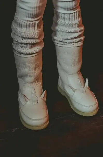 Dětské kožené zimní boty Donsje Wadudu Special Boots Unicorn růžová barva, 2022109