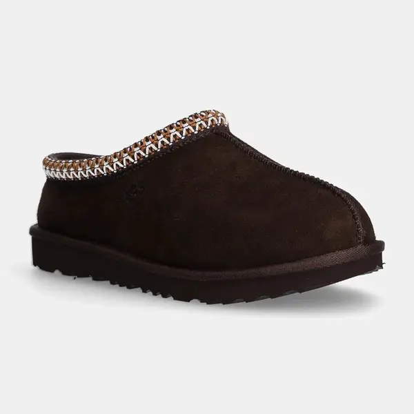 Dětské semišové papuče UGG K TASMAN II černá barva