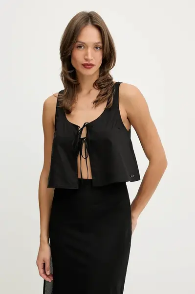 Bavlněný plážový top Karl Lagerfeld