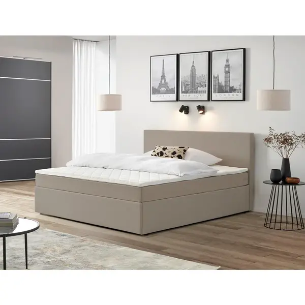 P & B AMERICKÁ POSTEL, 180/200 cm, pískové barvy