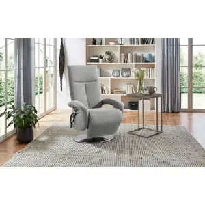 Sit & More RELAXAČNÍ KŘESLO, textil, světle šedá